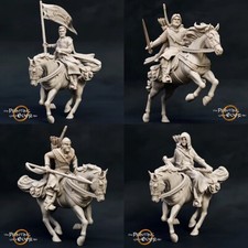 Waldläufer Reiter Figuren - 28mm Tabletop Miniaturen - HDR D&D Pathfinder DSA