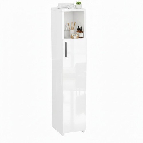 Badhochschrank schmal weiß - schmal,