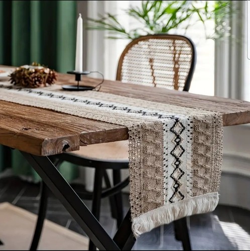 Schöner tischläufer boho - tischläufer,