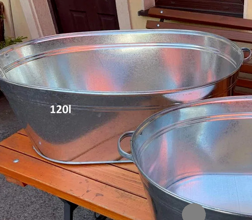 Zinkwanne badewanne groß rund - zinkwanne,