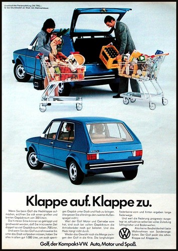 Golf originale werbung - vw,