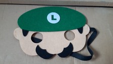 Super Mario Bros Luigi Augenmaske Maske Kinder Kostüm Fasching Kindermaske