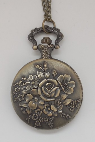 Retro taschenuhr rose - taschenuhr, "rose"