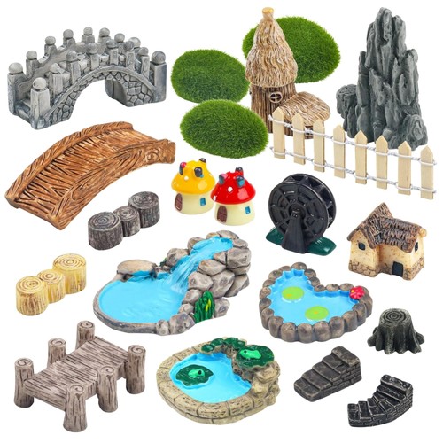 Garten miniaturen set fee - set,