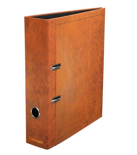 Motivordner lederluxus cognac - motivordner,