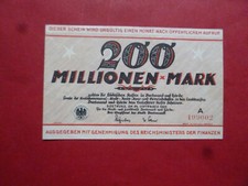 200 Millionen Mark 24.9.1923