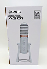 Yamaha AG01 White Live USB Kondensator Mikrofon Streaming  Podcast Neu