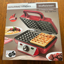 Gourmetmaxx Belgisches Waffeleisen Rot