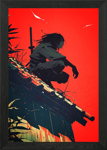 Shinobi kunstwerk gerahmtes - shinobi,