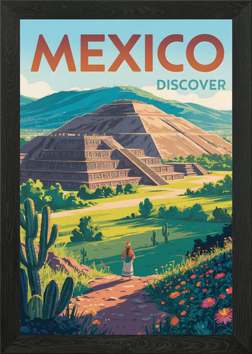 Mexiko reiseposter - mexiko,