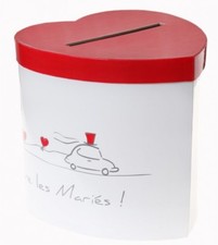 Kartenbox Briefbox rot weiß