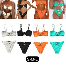 Two pieces bikini set strappy - two,