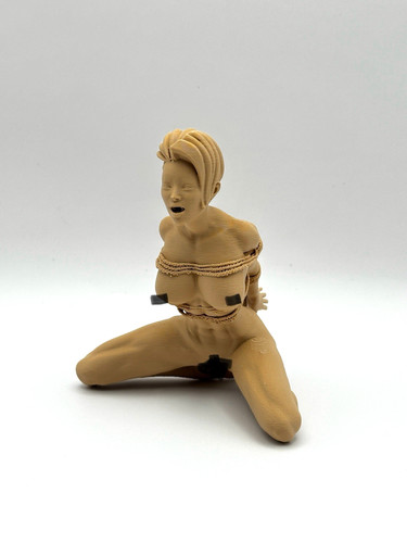 Erotik figur skulptur frau - frau, 3d