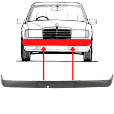 Stoßstange Schutzleiste Blende für Mercedes W124 Schwarz genarbt 84-92 Sedan