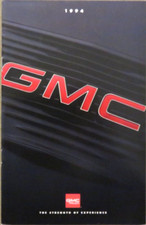 1994 GMC Safari Sonoma Sierra Jimmy Suburban Yukon Rally USA Prospekt Brochure