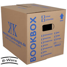 Bücherkartons Bücher Karton 2-wellig 40kg Boxen Archivkarton Bookbox B-Ware
