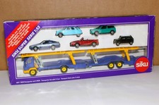 SIKU 4017 Autotransporter 3419 Set 5 PKW MERCEDES-BENZ blau/gelb OVP 2CV SL Mini