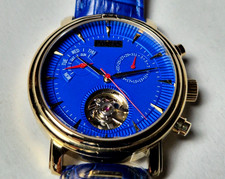 PortaS Automatikuhr,vergoldet,offene Unruh,5 ATM(Artikel Nr.0875)