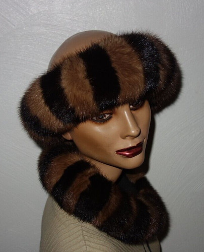 Mink fur headband - mink, real
