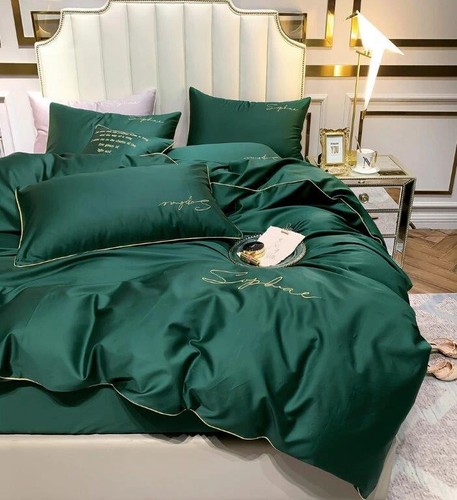 Bestickte premium bettwäsche - bestickte, premium-bettwäsche