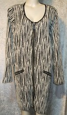 MISS ETAM GECRASHT WEISS SCHWARZ STRETCH BLAZER GEHROCK JACKE Gr. 50 52