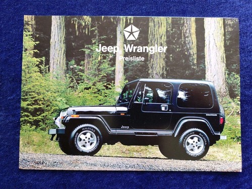 Jeep wrangler preisliste - wrangler,