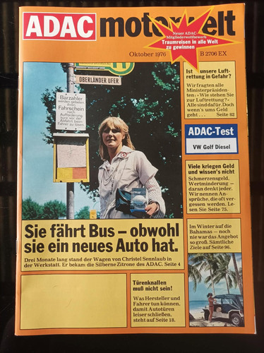 Alte adac motorwelt ausgabe - alte,