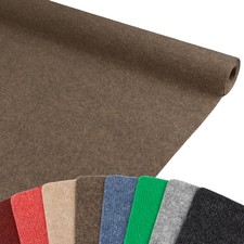 Eventteppich RIPS MALTA Braun Messeteppich Läufer Hochzeitsteppich versch Größen