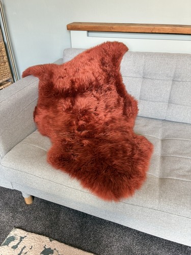 Lammfell teppich orange - lammfell,
