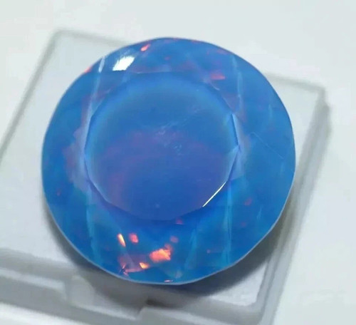 Natürlicher blauer feueropal - blauer,