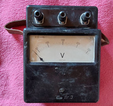 altes DDR Spannungs Strommessgerät EAW Voltmeter Spannungsmesser