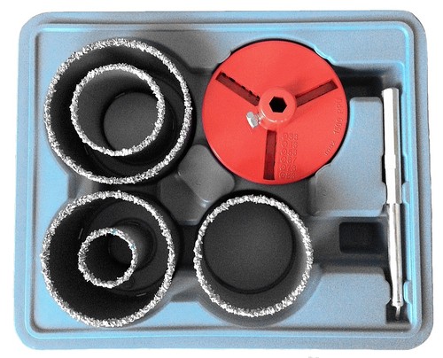 Bohrkronen 7er set diamant - bohrkronen,
