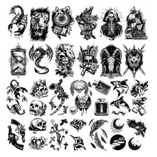 112 Blätt Temporäre Tattoos