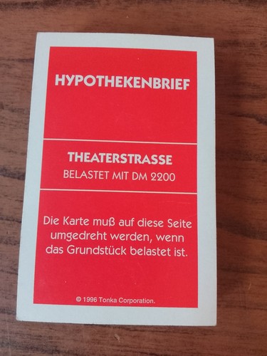Monopoly besitzrechtkarten - monopoly,