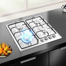 Gaskochfeld 4 Flammig 23 zoll Einbauherd Gaskochfeld Propan / Erdgas Gaskocher