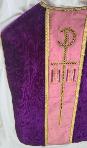 Antike samt kasel violett - antike,