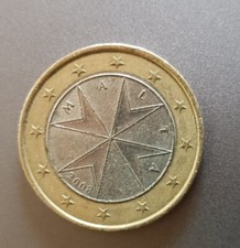 1 Euro Münze von 2008 aus
