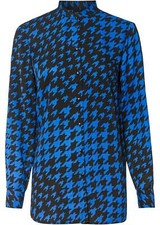 Longbluse mit Hahnentritt Gr