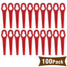 100 Kunstoffmesser passt für ALDI/Hofer Akku Rasentrimmer Gardenline GLART 18 Li