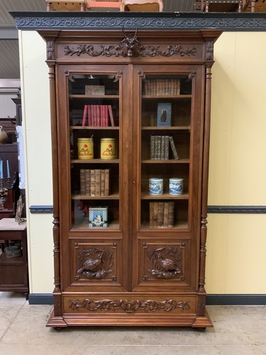 Antik bücherschrank - -,