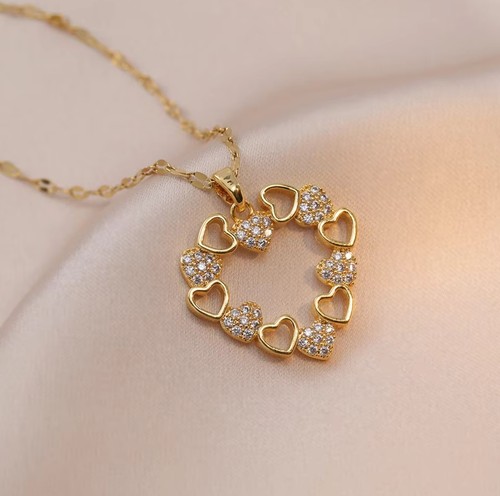 Damen halskette herz liebe - damen,