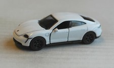 Majorette Porsche Taycan Turbo S weiß Elektroauto Sportwagen Auto Car PKW white