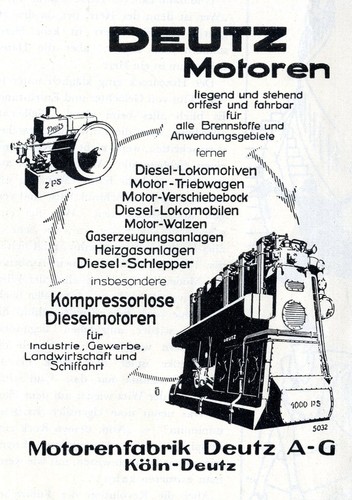Motorenfabrik deutz köln - a.g.,