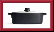 Woll Logic Bräter mit Sicherheitsglasdeckel & Silikongriffen / Gebraucht