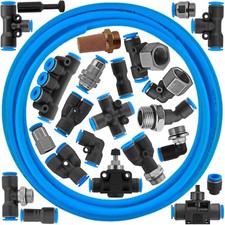 Pneumatik Verbinder Stecker Verschraubung wie IQS Festo Druckluft PU Schlauch