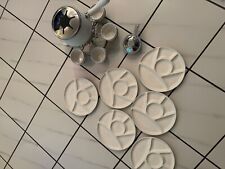 Fondue Mit 6 Tellern Und Schalen Auf Drehkarrussel 