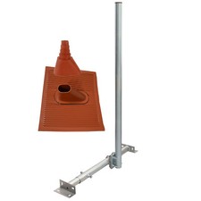 Dachsparrenhalter 120cm Mast SAT Schüssel Dach Montage Sparrenhalter ALU Ziegel