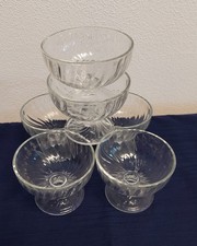 6 Glasschälchen, Dessertschalen vintage, Luminarc  France