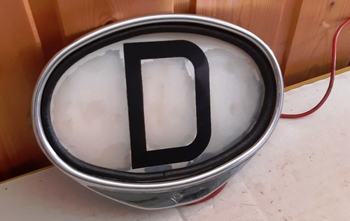 Original schild swf chrom - d-schild,