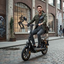 2025 NEU 14 Zoll Mit Straßenzulassung 48V Elektro-Roller Mit Sitz  Elektroroller